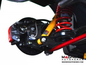 FIAT 500 Brake Conversion Kit - Rear - Wilwood - Red Powder Coated Calipers / Drilled & Slotted Rotors FIAT 500 Brake Conversion Kit - Rear - Wilwood - Red Powder Coated Calipers / Drilled & Slotted Rotors